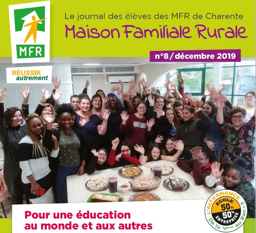Le n° 8 du journal des élèves des MFR de Charente est sorti !