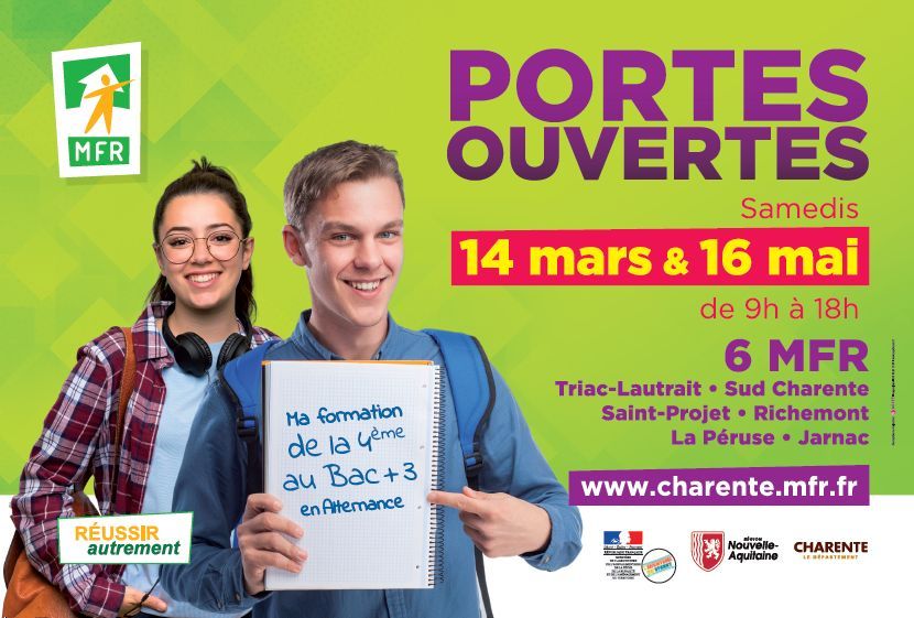 Portes Ouvertes MFR Samedi 14 mars 2020